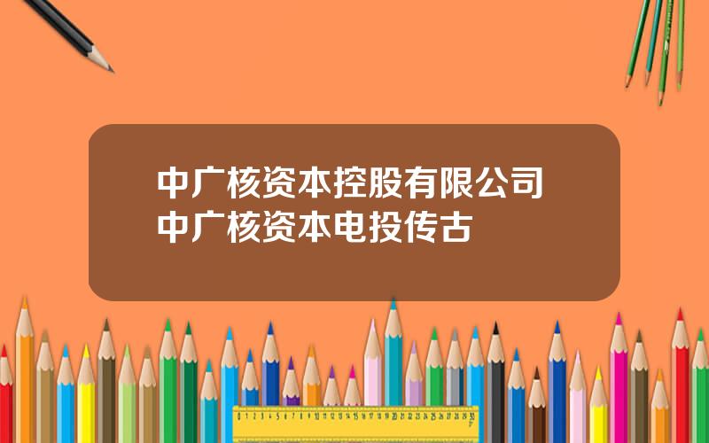 中广核资本控股有限公司 中广核资本电投传古